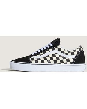 Vans Primary Check Old Skool Shoes - Metallic