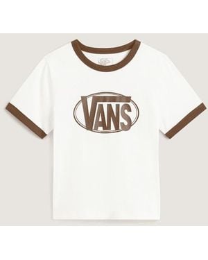 Vans Centre Chest Ringer T-Shirt - Natural