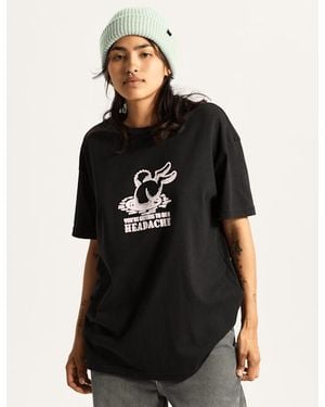 Vans T-Shirt Down The Rabbit Hole, Femme, Taille - Noir