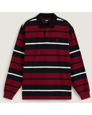 Vans Fly High Long Sleeve Rugby Shirt - Red