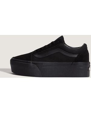 Vans Old Skool Platform Schuhe, Damen, Größe - Schwarz