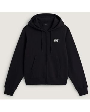 Vans Stretch Logo Zip Pullover Hoodie - Blue