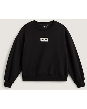 Vans Upworn Retro Crew Sweatshirt, Damen, Größe - Schwarz