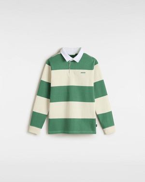 Vans Kids Ward Rugby Langarm-Strick-Polo (8-14 Jahre) Größe - Grün