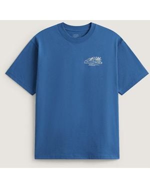 Vans T-Shirt Dirt Trip, Homme, Taille - Bleu