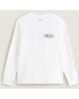 Vans Kids Racing Flames Long Sleeve T-Shirt (8-14 Years) - Natural