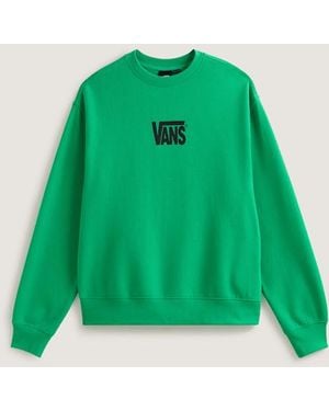 Vans Stretch-Sweatshirt Mit Rundhalsausschnitt Und Logo, Herren, Größe - Grün