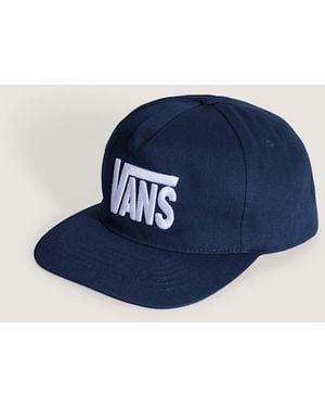 Vans Stretch Logo Snapback Hat - Blue