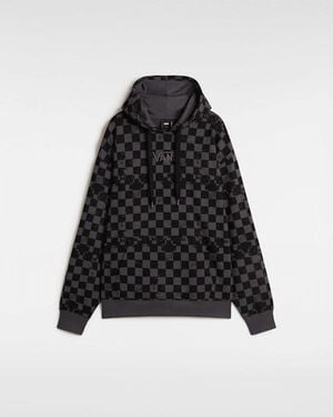 Vans Felpa Con Cappuccio Allover Check, Donna, Taglia - Nero