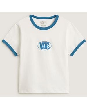 Vans Circle V Ringer T-Shirt - White