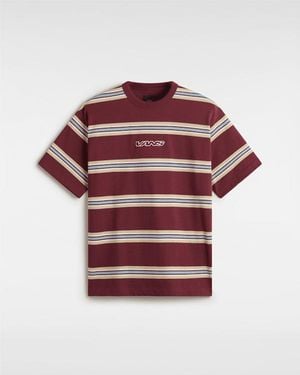 Vans Camiseta Mesa Stripe, Hombre, Talla - Rojo