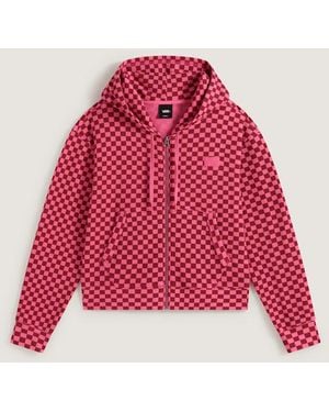 Vans Pierce Shrunken Hoodie Mit Reißverschluss, Damen, Größe - Rot