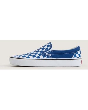 Vans Slip-On Checkerboard Shoes - Blue