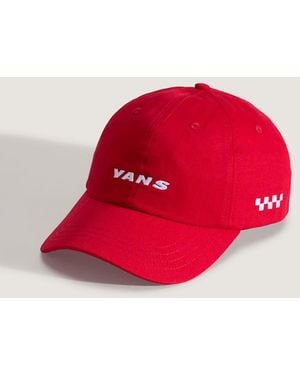 Vans Check Side Jockey Hat - Red
