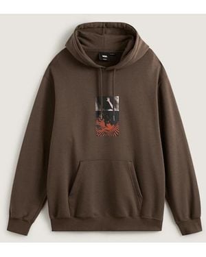 Vans Felpa Con Cappuccio Transcend, Uomo, Taglia - Marrone