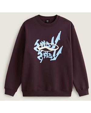 Vans Sudadera Holgada Mirror V, Hombre, Talla - Rojo