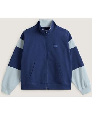 Vans Retro Sport Mock Neck Full Zip True - Blue