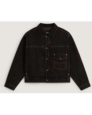 Vans Denim Trucker Jacket/Vintage Cocoa, Uomo, Taglia - Nero