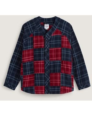Vans Otw Blocked Flanellhemd, Herren, Größe - Blau