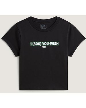 Vans You Wish Baby Tee, Damen, Größe - Schwarz