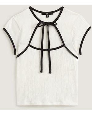 Vans Camisa Kari Con Lazada Al Cuello, Mujer, Talla - Neutro