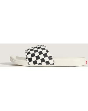 Vans Checkerboard La Costa Slide-On - White
