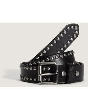 Vans Otw 2 Row Studded Riem Van Leer, Grootte - Zwart