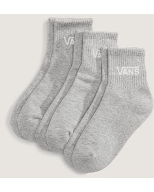 Vans Kids Classic Half Crew Socks (3 Pairs) Size: Xs ​13-2.5​ - Grey