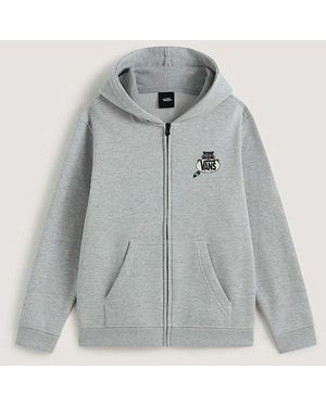 Vans Kids Dumpster Raccoon Zip Hoodie (8-14 Years) - Grey