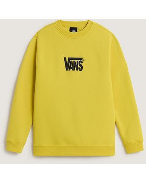Vans Kids Stretch Logo Crew Sweatshirt (8-14 Years) - Yellow