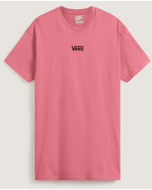 Vans Robe T-Shirt Center Vee, Femme, Taille - Rose
