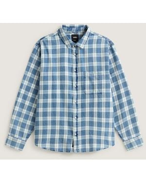 Vans Camisa De Manga Larga Oxford Lawson Solid, Hombre, Talla - Azul