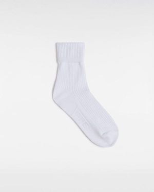 Vans Calzettoni Cuff It Half (1 Paio) Donna, Taglia - Bianco