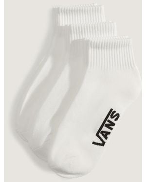 Vans Classic Quarter Crew Socks (3 Pairs) Size: L (8.5-12 - White