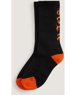 Vans Kids Ticker Crew Socks (1 Pair) Size: Xs ​13-2.5​ - Black