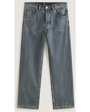 Vans Lx Check-5 Loose Denim Trousers Dirty Wash - Blue