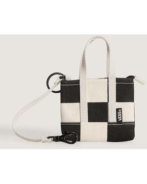 Vans Bolso Tote Micro Pergs, Hombre, Blanco/Negro, Talla - Neutro