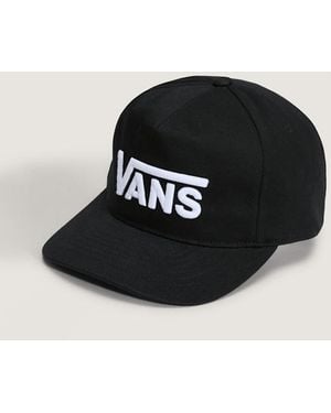 Vans Drop V Logo Snapback Cap, Mann, Größe - Schwarz
