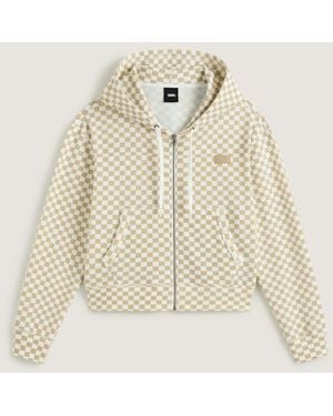 Vans Felpa Con Zip Intera Effetto Ristretto Pierce, Donna, Taglia - Neutro