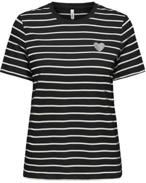 ONLY Onlliva S/S Tee Cs Jrs Outlet - Zwart