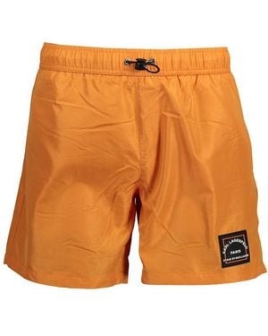 KARL LAGERFELD Arancione Polyester Zwemshort - Oranje