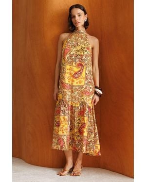MixRay Maxi Dress - Brown
