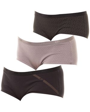 DIM Pack-3 Lot New York Culottes With Inner Lining D4C20 - Brown