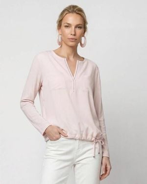 Monari Top Lange Mouw 810104 - Roze
