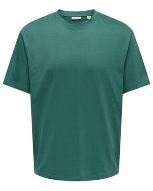 Only & Sons Onsfred Life Rlx Ss Tee Noos 22022532 Mallard - Groen