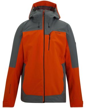 Regatta Highton Iv Stretch Waterproof Jacket (Rusty/Dark Storm) - Orange
