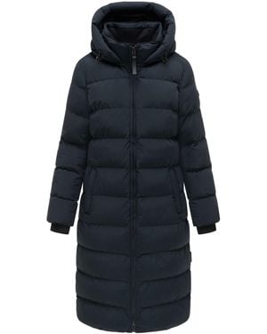 Marikoo Harukaa Lange Winterjas – Gewatteerd Met Afneembare Capuchon - Blauw