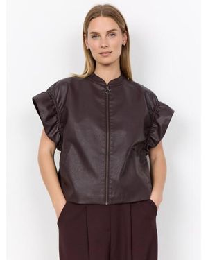 Soya Concept Sc-Gunilla 10 Waistcoat - Paars