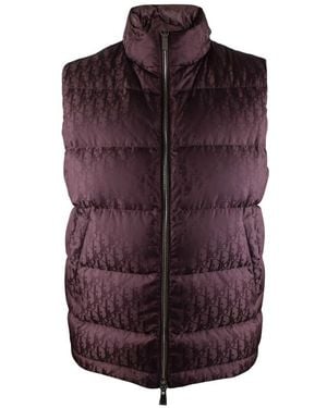 Dior Schuin Aflopend Vest - Paars