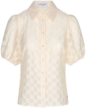 Lofty Manner Blouse Korte Mouw Rh04 Hilly - Naturel